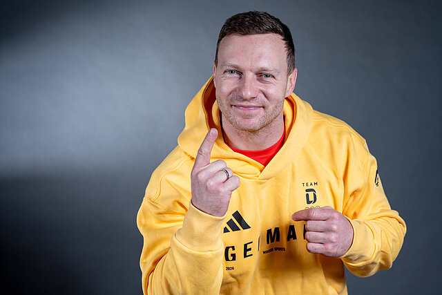 Der 35-j&auml;hrige Bobpilot Francesco Friedrich aus Pirna startet bei den Olympischen Winterspielen 2026 f&uuml;r den BSC Sachsen Oberb&auml;renburg e.V. im Osterzgebirge. / &copy; Team Deutschland / picture alliance