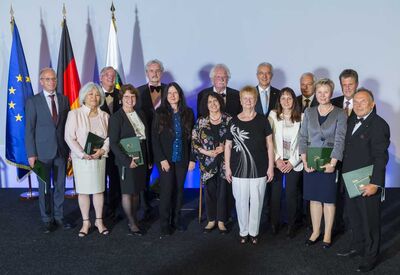  Ministerpräsident Stanislaw Tillich überreichte am 29. Mai 2017 vierzehn Bürgerinnen und Bürgern den Verdienstorden des Freistaates Sachsen.
