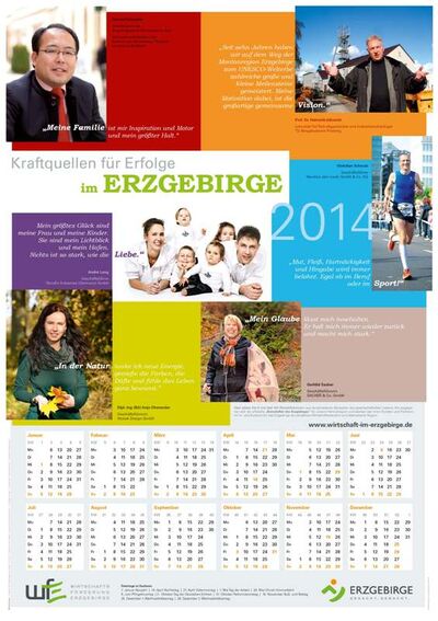 Der A1-Posterkalender zum Erzgebirge ist ab sofort kostenlos beim Regionalmanagement Erzgebirge erhältlich.