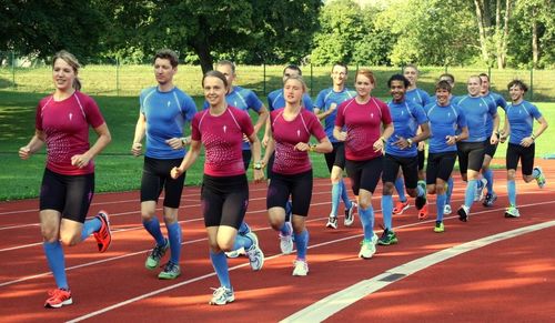 Die Laufgruppe der TU Chemnitz legt bei der Umrundung Deutschlands insgesamt 4.000 Kilometer zurück.