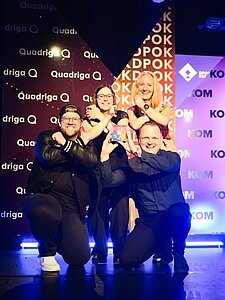 Das Team des Regionalmanagements Erzgebirge bei der Auszeichnung mit dem Deutschen Preis der Onlinekommunikation