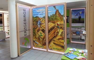 Der Erzgebirgspavillon ist noch bis Ende Juli in der Partnerstadt Marienbergs, in Lingen/Ems zu sehen.