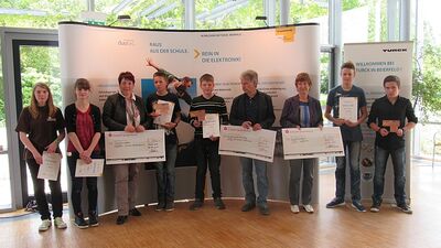 Gewinner der Technikolympiade 2015 (Foto: TURCK Duotec)