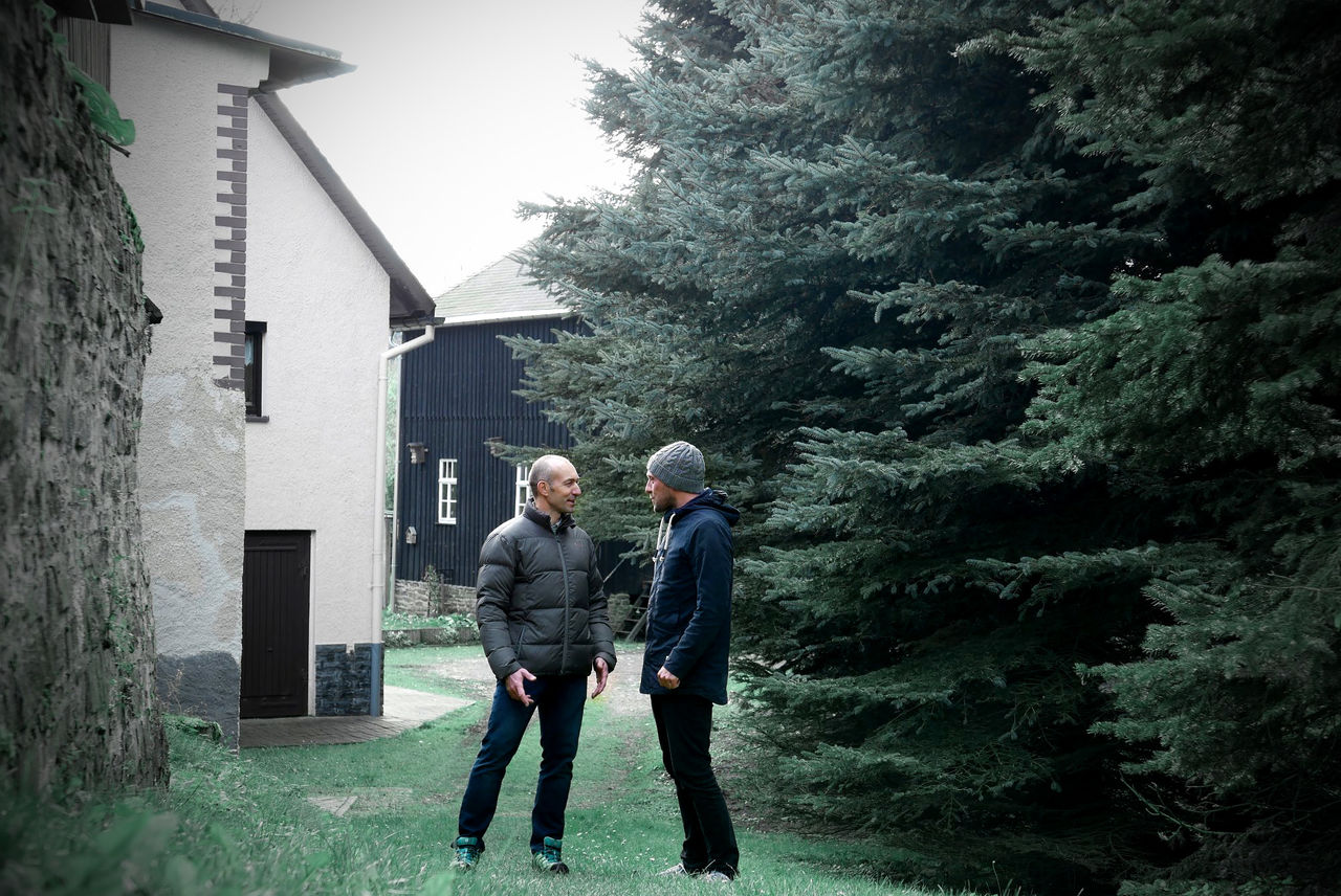 Boris Kaiser im Gespräch mit Marc Jolly / © Haus E / Regionalmanagement Erzgebirge Boris Kaiser im Gespräch mit Marc Jolly / © Haus E / Regionalmanagement Erzgebirge