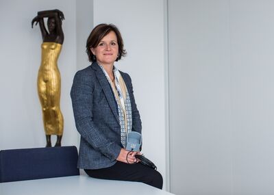 Sachsens Unternehmerin des Jahres 2014 Katja Hillenbrand, Geschäftsführerin der micas AG. Foto: Georg Roske