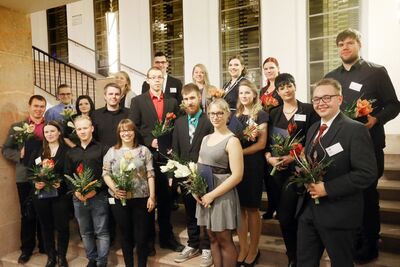 Am 16.11. zeichneten die sächsischen IHKs die besten Azubis 2017 aus. (Foto: IHK Leipzig)