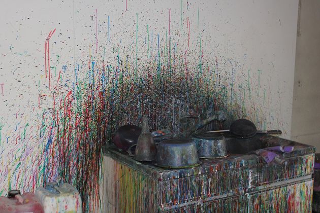 Hier wird's bunt: Der Farbmischplatz. Hier wird's bunt: Der Farbmischplatz.