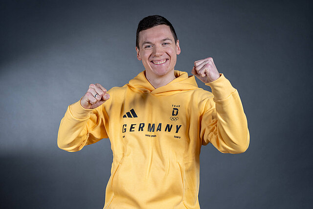 Justus Strelow aus Dippoldiswalde im Osterzgebirge startet f&uuml;r den SG Stahl Schmiedeberg bei den Olympischen Winterspielen 2026 / &copy; Team Deutschland / picture alliance